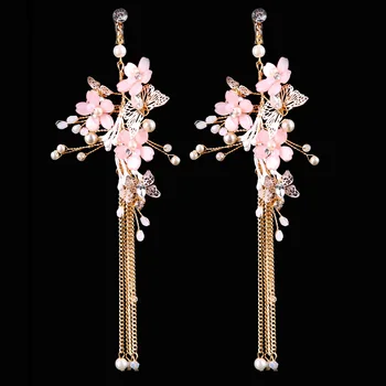 SLBRIDAL Gorgeous Rhinestones Crystals Pearls Butterfly Bridal Wedding Chandelier Earring Dangle Tassels Earring Women Jewelry
SLBRIDAL Gorgeous Rhinestones Crystals Pearls Butterfly Bridal Wedding Chandelier Earring Dangle Tassels Earring Women Jewelry