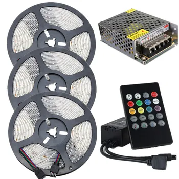 Cheap LED Strip 12V 2835 IP65 rgb waterproof led strip lights LED Rope +Music RGB Controller+ 12V Power Adapter Free Shipping
Cheap LED Strip 12V 2835 IP65 rgb waterproof led strip lights LED Rope +Music RGB Controller+ 12V Power Adapter Free Shipping