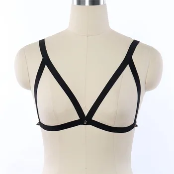 Sexy Black Cupless Cage Bralette Women Fetish Tops Crop Bodysuit Harajuku Bondage Harness Lingerie Sexy Cosplay Costumes Bra
Sexy Black Cupless Cage Bralette Women Fetish Tops Crop Bodysuit Harajuku Bondage Harness Lingerie Sexy Cosplay Costumes Bra