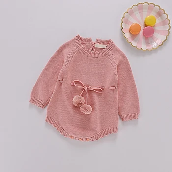 Baby Girl Long-sleeve Knitted Overalls Infant Princess Cotton Romper Spring Autumn Knitted Rompers Sweater Lovely home comfort
Baby Girl Long-sleeve Knitted Overalls Infant Princess Cotton Romper Spring Autumn Knitted Rompers Sweater Lovely home comfort