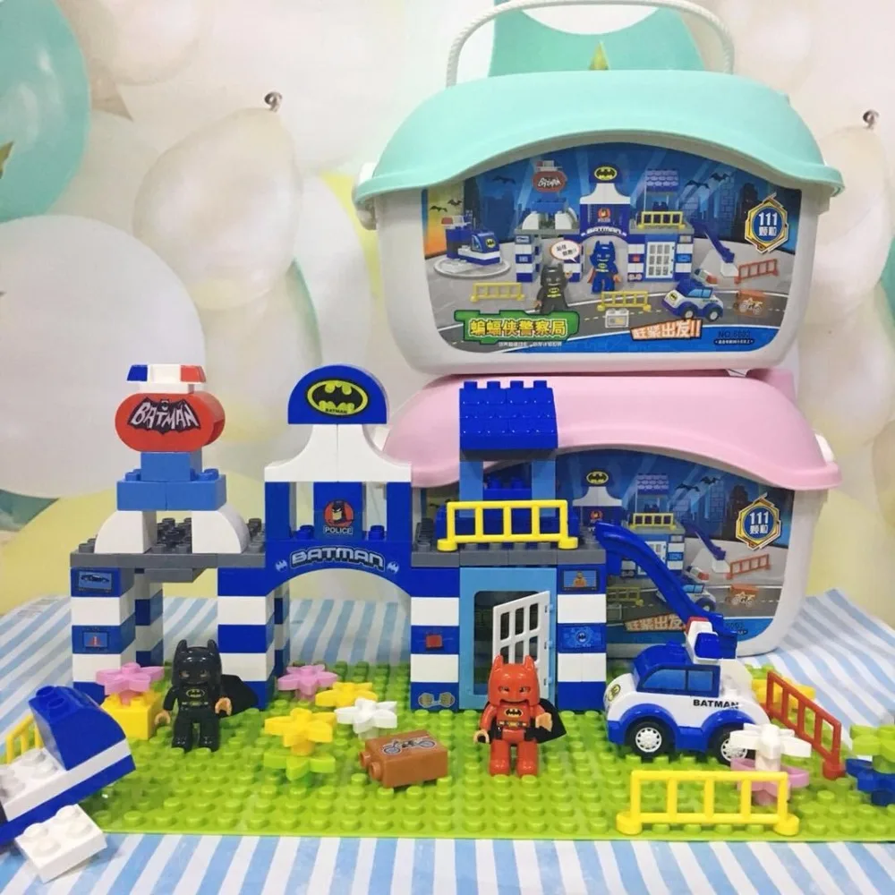 GOROCK 111Pcs Big Bricks Batman Police Station set Building Blocks Car Figure Compatible with Duploe Kids boy Educational toys
GOROCK 111Pcs Big Bricks Batman Police Station set Building Blocks Car Figure Compatible with Duploe Kids boy Educational toys