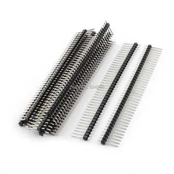 100 Pcs Lot 1x40 40Pin 2.54mm Single Row Straight Male Pin Header Strip Connector PBC Ardunio Discount