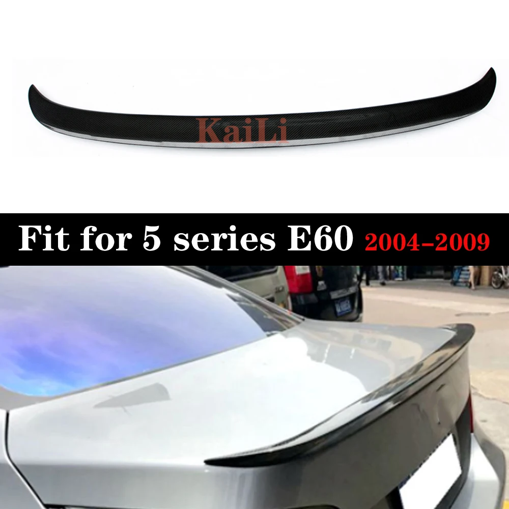 E60 Carbon Fiber Rear Spoiler Wing For BMW 5 Series E60 4-door Sedan 520i 525i 528i 530i 535i 540i 550i 2004-2009
E60 Carbon Fiber Rear Spoiler Wing For BMW 5 Series E60 4-door Sedan 520i 525i 528i 530i 535i 540i 550i 2004-2009