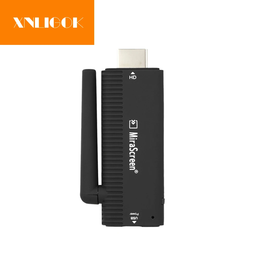 

WiFi Display Receiver 1080P Mirascreen TV stick Audio Video DLNA Airplay Miracast Display Dongle for Phones with Extra Antenna