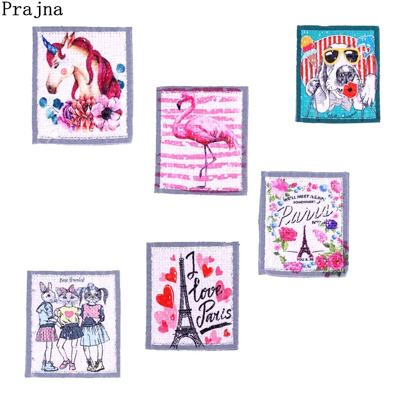 Prajna Sequin Patches Flamingo Pink Unicorn Tiger Paris Patch DIY Clothing Sewing Accessories Jeans T-shirt Appliques On Clothes
Prajna Sequin Patches Flamingo Pink Unicorn Tiger Paris Patch DIY Clothing Sewing Accessories Jeans T-shirt Appliques On Clothes