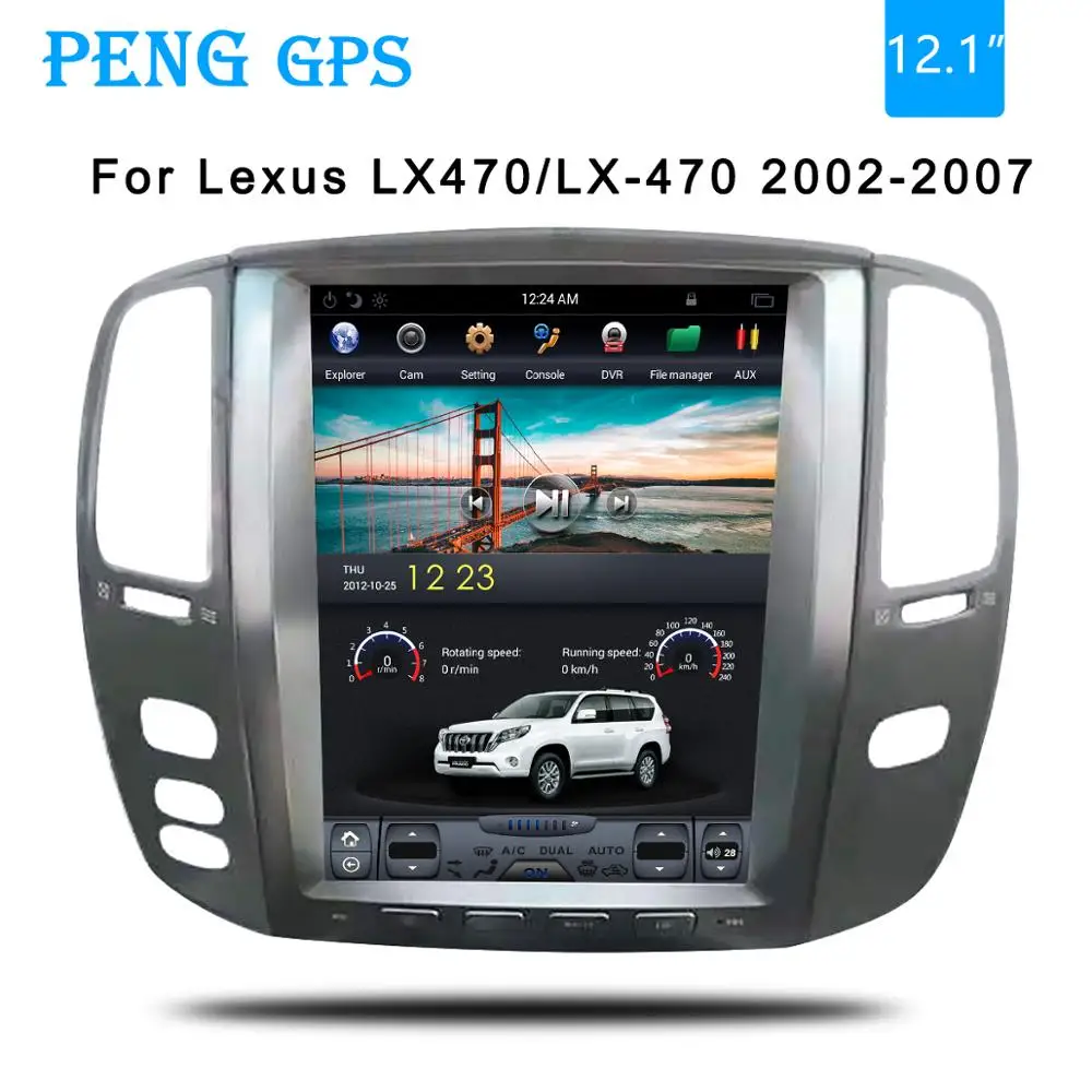Tesla style Car GPS Navigation For Lexus LX470/LX-470 2002 2003 2004 2005 2006 2007 headunit multimedia radio no DVD player 4K
Tesla style Car GPS Navigation For Lexus LX470/LX-470 2002 2003 2004 2005 2006 2007 headunit multimedia radio no DVD player 4K