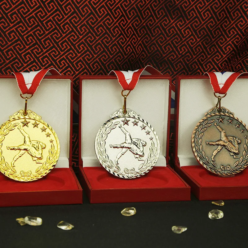 Judo medal factory price metal Spot sports medal custom low price in stock gold silver bronze Medal
Judo medal factory price metal Spot sports medal custom low price in stock gold silver bronze Medal