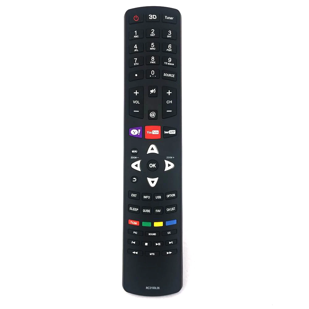 Новинка, оригинальный пульт управления TCL RCA RC3100L06 Smart 3D LED LCD TV Дистанционное управление Fernbedienung Control Fernbedienung
Новинка, оригинальный пульт управления TCL RCA RC3100L06 Smart 3D LED LCD TV Дистанционное управление Fernbedienung Control Fernbedienung