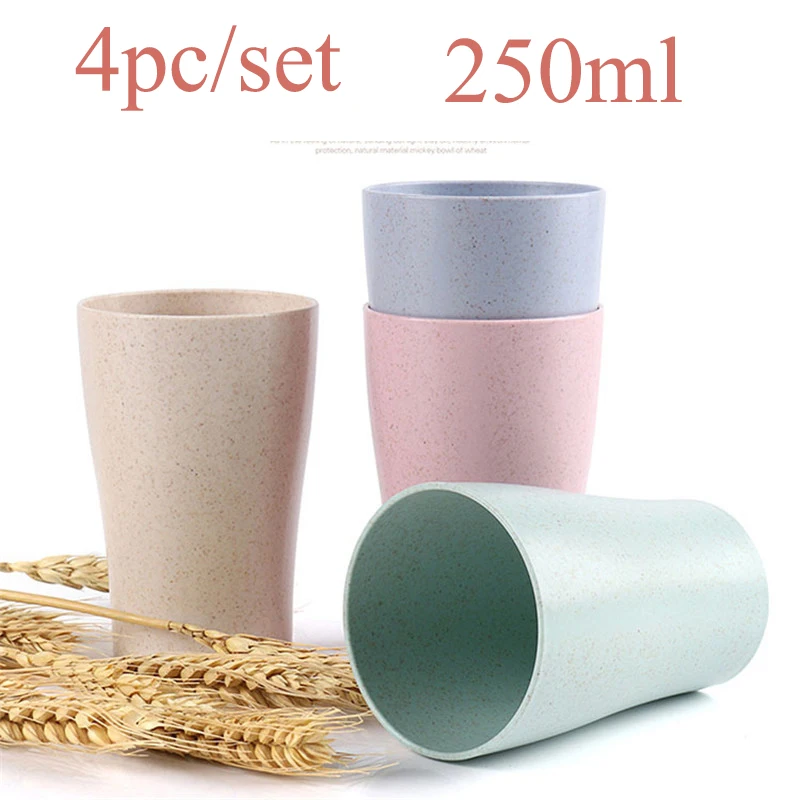 4pcs/set Wheat Straw Water Cup Multi-Functional Cola Coffee Plastic Cup Drinking Cup Kids Cups Reusable Bright
4pcs/set Wheat Straw Water Cup Multi-Functional Cola Coffee Plastic Cup Drinking Cup Kids Cups Reusable Bright