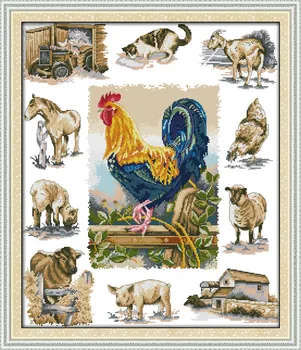 Domesticated Animals Canvas Aida Cross Stitch Kits Accurate Printed Embroidery DIY Handmade Needle Work Wall Set Art Home Decor
Domesticated Animals Canvas Aida Cross Stitch Kits Accurate Printed Embroidery DIY Handmade Needle Work Wall Set Art Home Decor