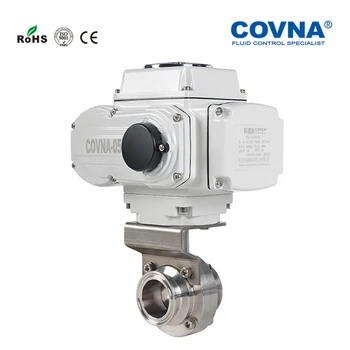 Food Grade 51mm Electric Sanitary Stainless Steel Butterfly Valve On/Off Type with Feedback Signal
Food Grade 51mm Electric Sanitary Stainless Steel Butterfly Valve On/Off Type with Feedback Signal