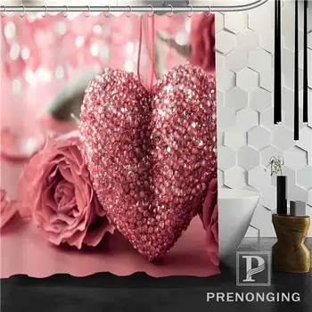 Pink Heart Rose Shower Curtain Fabric Waterproof Mildewproof Modern bathtub Bathroom Curtain @76 Multi Size S-171216*02-44 
Pink Heart Rose Shower Curtain Fabric Waterproof Mildewproof Modern bathtub Bathroom Curtain @76 Multi Size S-171216*02-44