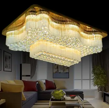 New European rectangular crystal lamp chandelier LED ceiling lamp luxury rectangular living room lamps lighting fixture led lamp
New European rectangular crystal lamp chandelier LED ceiling lamp luxury rectangular living room lamps lighting fixture led lamp