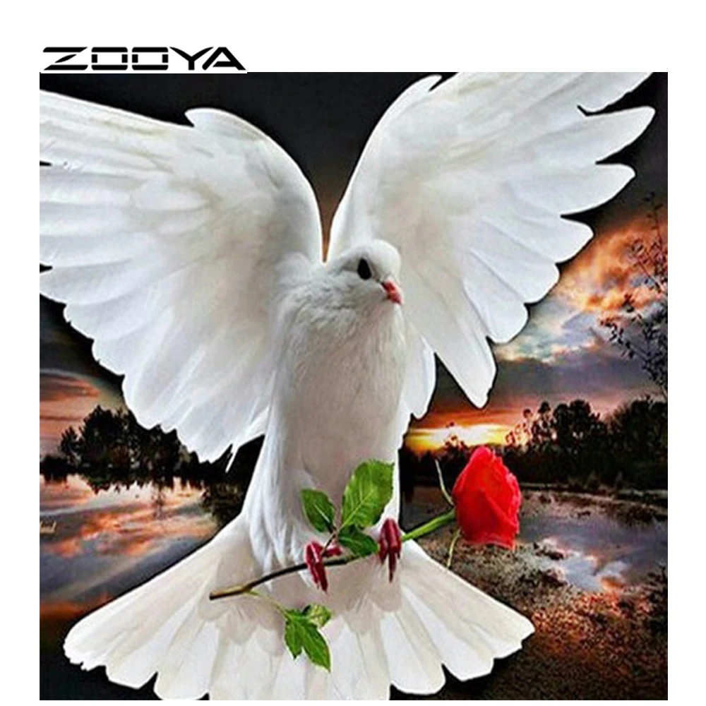 ZOOYA 5D алмазная картина полностью квадратные картины по номерам Стразы Алмазная