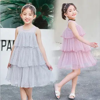 2019 Korean style girls ruffles dress tulle fashion summer girls vest dresses 4-9t B823
2019 Korean style girls ruffles dress tulle fashion summer girls vest dresses 4-9t B823
