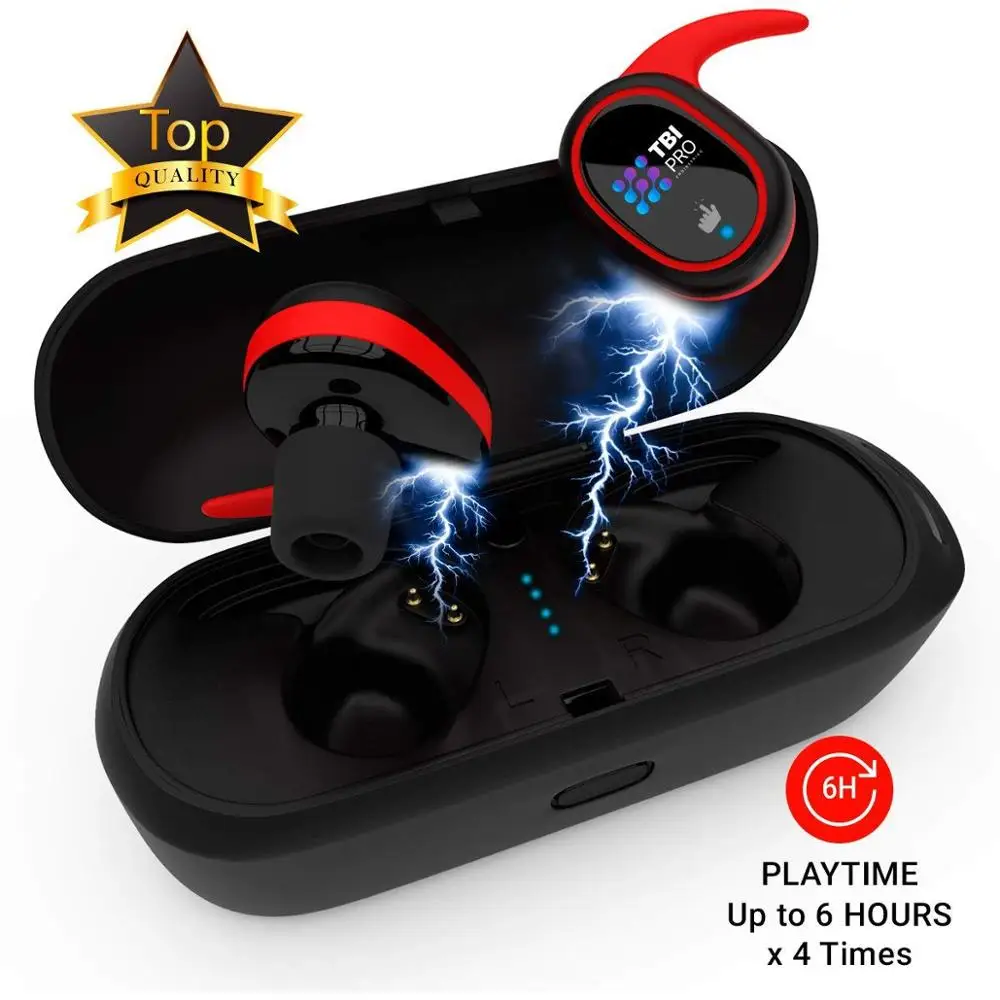 Redseagift RE35 Upgraded 2019 True Wireless Bluetooth Earbuds 24 Hours Playtime Quality Stereo Sound Latest 5.0 Headphones
Redseagift RE35 Upgraded 2019 True Wireless Bluetooth Earbuds 24 Hours Playtime Quality Stereo Sound Latest 5.0 Headphones