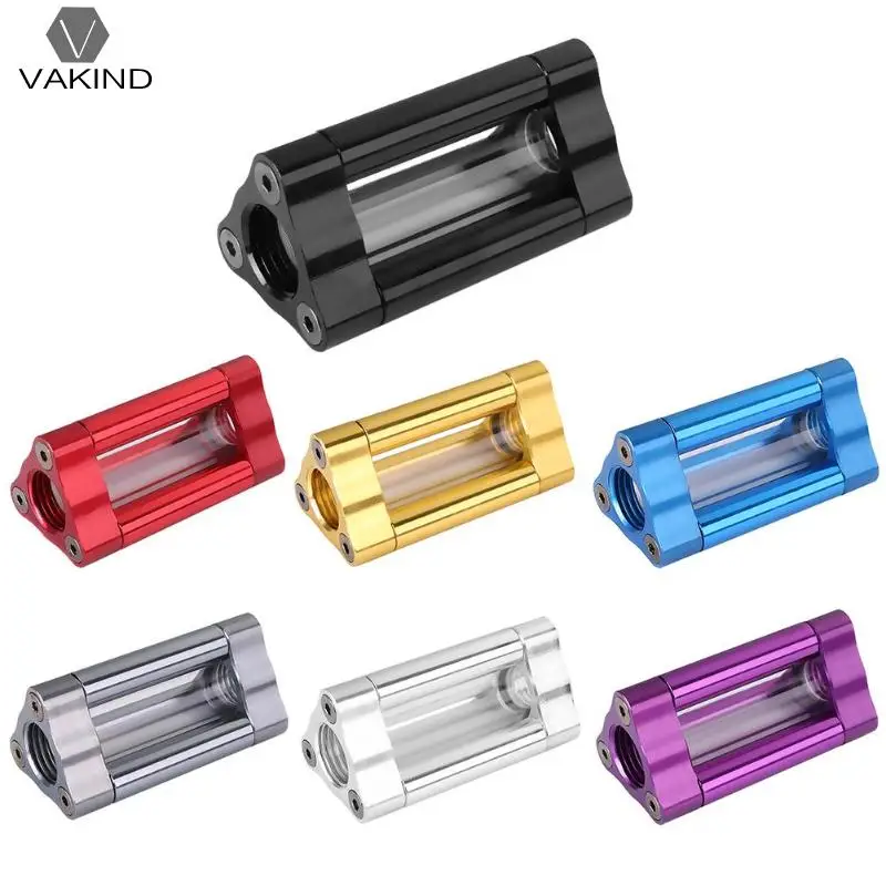 VAKIND Aluminum Acrylic G1/4 Dual Spiral Pattern Filter Connector Computer Fitting for PC Water Cooling System
VAKIND Aluminum Acrylic G1/4 Dual Spiral Pattern Filter Connector Computer Fitting for PC Water Cooling System