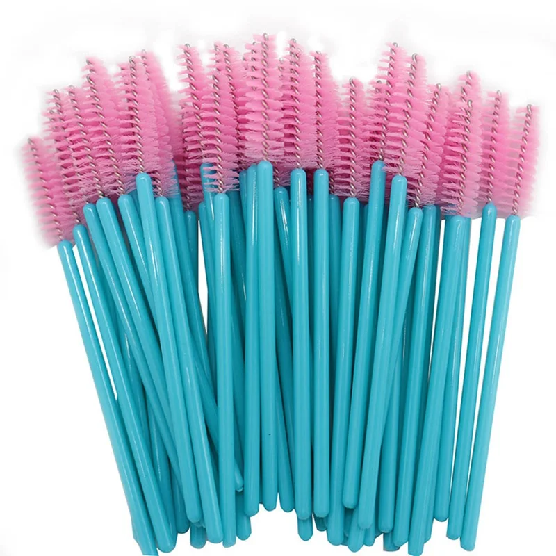 New Arrived 50pcs Blue Handle Pink Brushes Top Quality Nylon Disposable Mascara Wands Lashes Makeup Brushes Eyelash Extension
New Arrived 50pcs Blue Handle Pink Brushes Top Quality Nylon Disposable Mascara Wands Lashes Makeup Brushes Eyelash Extension