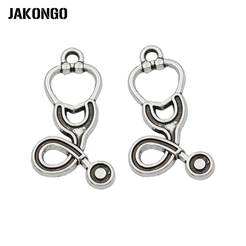 15pcs Antique Silver Plated Stethoscope Charms Pendants for Jewelry Making Necklace Accessories DIY Findings Handmade 28x15mm
15pcs Antique Silver Plated Stethoscope Charms Pendants for Jewelry Making Necklace Accessories DIY Findings Handmade 28x15mm