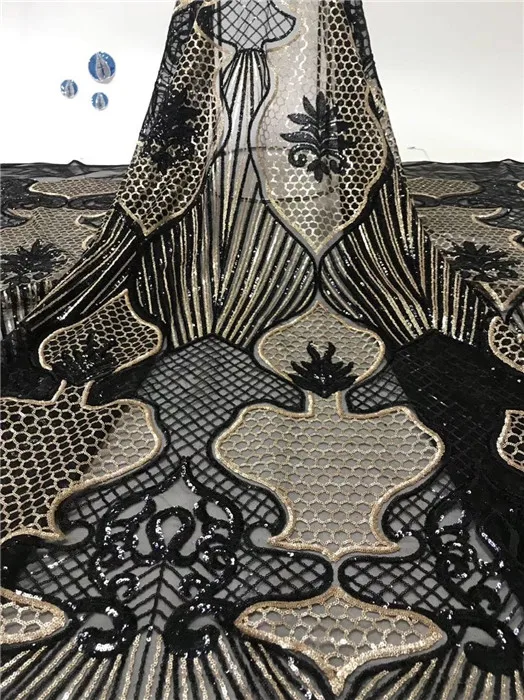 Wonderful French net lace fabric with sequins for evening dress PDN374(5yards/lot) many color
Wonderful French net lace fabric with sequins for evening dress PDN374(5yards/lot) many color