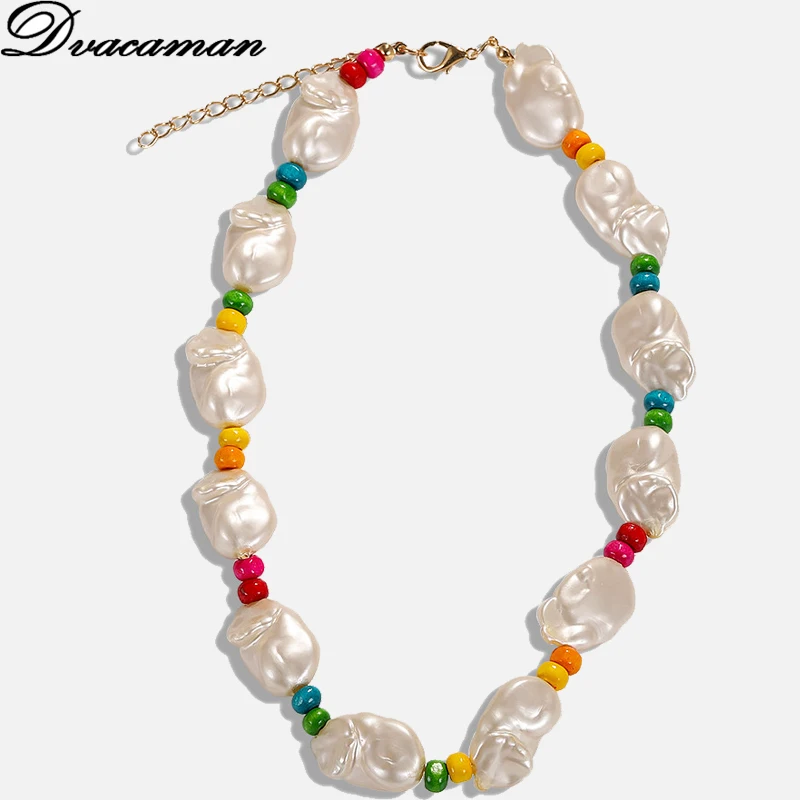Dvacaman Boho New Simulated Pearl Choker Necklaces for Women Multi-Color Stone Pendant&Statement Necklace Ethnic Jewelry Wedding
Dvacaman Boho New Simulated Pearl Choker Necklaces for Women Multi-Color Stone Pendant&Statement Necklace Ethnic Jewelry Wedding
