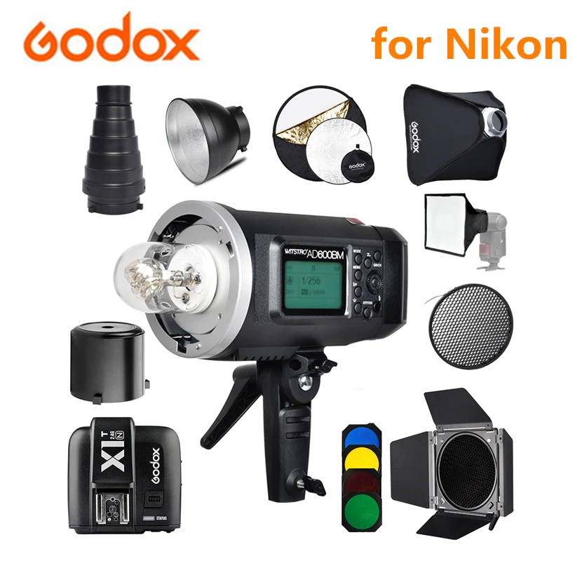 Godox AD600BM 600Ws GN87 Studio Flash Bowens Mount HSS 1/8000 Outdoor Flash Light Speedlite + X1T-N Wireless Trigger for Nikon
Godox AD600BM 600Ws GN87 Studio Flash Bowens Mount HSS 1/8000 Outdoor Flash Light Speedlite + X1T-N Wireless Trigger for Nikon