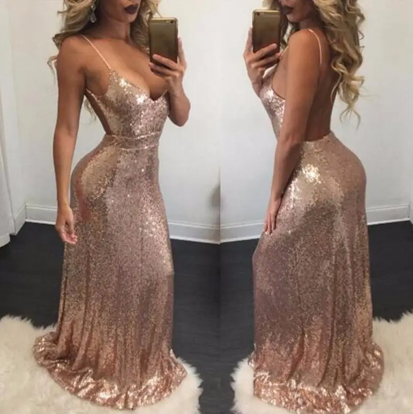 2018 For Women Summer Clubnight Party Sequin Dress Sexy Women Gold Long Dresses Floor length Backless Maxi Vestido De Festa
2018 For Women Summer Clubnight Party Sequin Dress Sexy Women Gold Long Dresses Floor length Backless Maxi Vestido De Festa