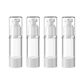 4pcs Empty Plastic Cosmetic Bottle Travel Mini Liquid Bottles Transparent Airless Pump Vacuum Toiletries Container 30ml
4pcs Empty Plastic Cosmetic Bottle Travel Mini Liquid Bottles Transparent Airless Pump Vacuum Toiletries Container 30ml