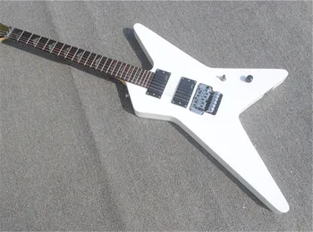 Shaped electric guitar, white body, color optional, free shipping, customizable
Shaped electric guitar, white body, color optional, free shipping, customizable