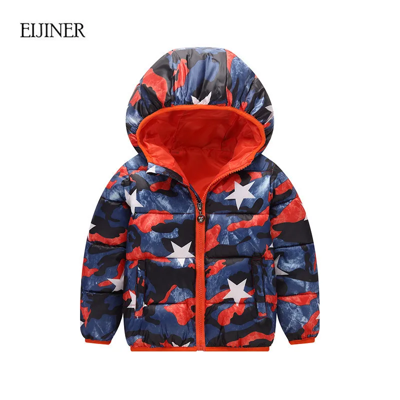 Image Boys Girls Jackets Winter Coats Children Outwear Winter 2017 New Cotton padded Baby Boys Girls Coat Toddler Kids Winter Clothes