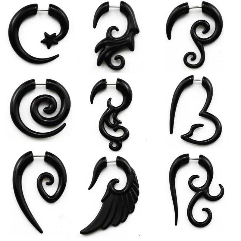 Showlove-2pcs Acrylic Fake Cheater Twist Spiral Ear Taper Gauges Expander Earring plug Body piercing jewelry
Showlove-2pcs Acrylic Fake Cheater Twist Spiral Ear Taper Gauges Expander Earring plug Body piercing jewelry