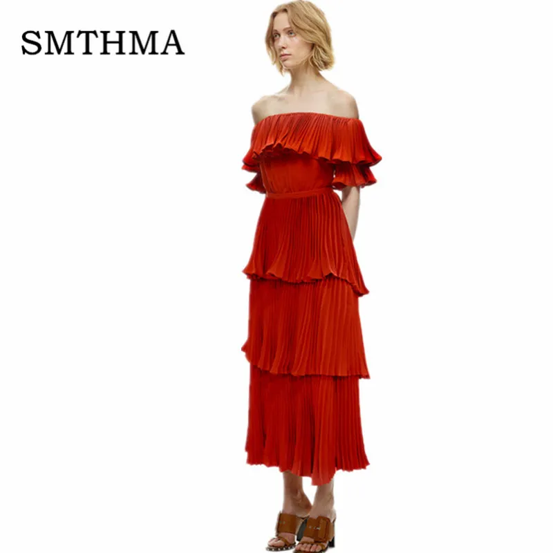 Self Portrait Summer Runway beach dress women Sexy Off The Shoulder Cascading Ruffle Pleated Mid-calf Red white Long Dress
Self Portrait Summer Runway beach dress women Sexy Off The Shoulder Cascading Ruffle Pleated Mid-calf Red white Long Dress