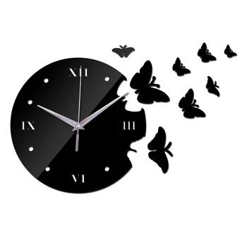 New design Europe style wall quartz clocks butterfly decor wall watches for living room diy mirror acrylic material wall sticker
New design Europe style wall quartz clocks butterfly decor wall watches for living room diy mirror acrylic material wall sticker