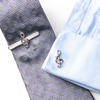 Music Note Tie Clips and Cufflinks Set Silver Treble Clef Piano Score Cuff Button Necktie Clips For Mens Suits Wedding Business
Music Note Tie Clips and Cufflinks Set Silver Treble Clef Piano Score Cuff Button Necktie Clips For Mens Suits Wedding Business