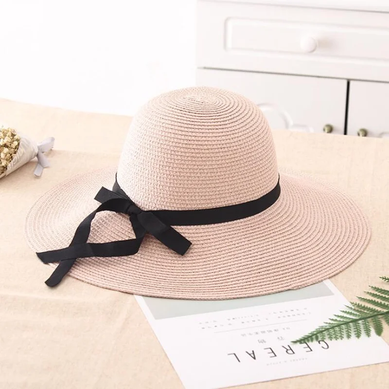 Летняя соломенная шляпа с широкими полями|chapeu feminino|hat sunbeach hat |