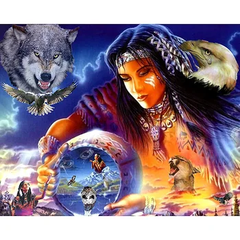 5D DIY Round Diamond Embroidery Painting Cross Stitch Wolf & Beldam Home Decoration 3d Kit For Needlework KBL
5D DIY Round Diamond Embroidery Painting Cross Stitch Wolf & Beldam Home Decoration 3d Kit For Needlework KBL