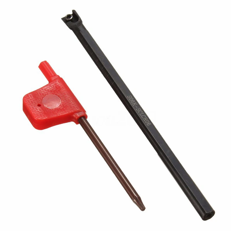 6x100mm S06K-SCLCR06 Stainless Steel&iron Inner Boring Bar Turning Tool holder For CCMT0602
6x100mm S06K-SCLCR06 Stainless Steel&iron Inner Boring Bar Turning Tool holder For CCMT0602