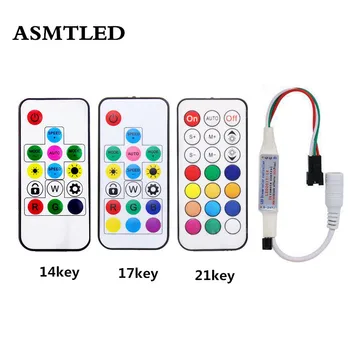 5-24V LED Controller 14/17/21 Keys Mini Pixel Dimmer 3pin For WS2812B WS2811 WS2812 LED Pixel Strip Light IR/RF Module Connector
5-24V LED Controller 14/17/21 Keys Mini Pixel Dimmer 3pin For WS2812B WS2811 WS2812 LED Pixel Strip Light IR/RF Module Connector