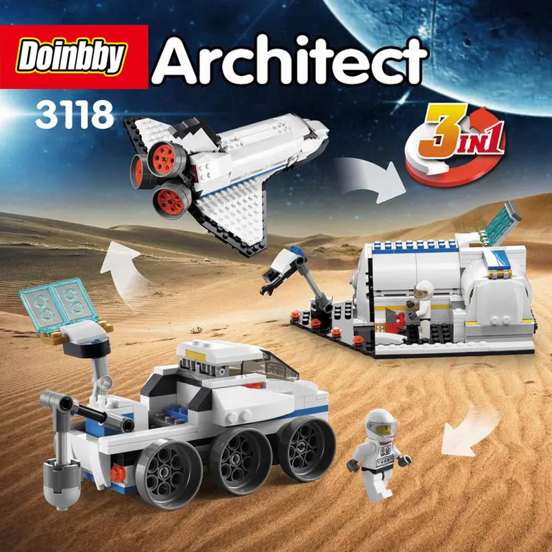 Decool 3118 City 285Pcs Architect Changed 3 in 1 Space Shuttle Explorer Building Block DIY Toys Educational Kids Gifts
Decool 3118 City 285Pcs Architect Changed 3 in 1 Space Shuttle Explorer Building Block DIY Toys Educational Kids Gifts