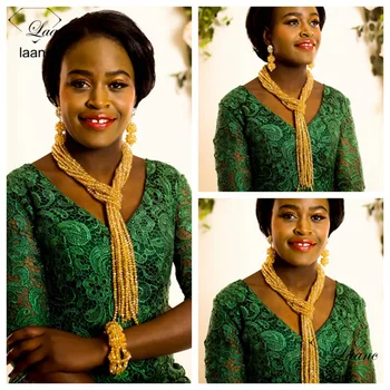 Brand Laanc Gold AB Crystal Jewelry Set Wedding 2017 Nigerian Necklace African Fashion Beads AL245
Brand Laanc Gold AB Crystal Jewelry Set Wedding 2017 Nigerian Necklace African Fashion Beads AL245
