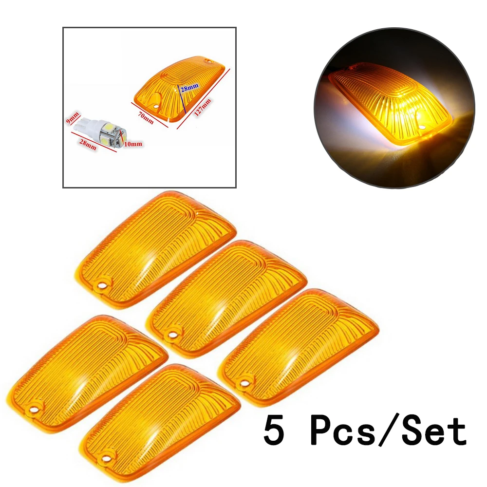 12V 6W 5pcs/set Car Cab Roof Running Marker Lights White LED Smoked Lamp Piranha For Chevrolet/Kodiak/GMC/Topkick/ Amber Cover
12V 6W 5pcs/set Car Cab Roof Running Marker Lights White LED Smoked Lamp Piranha For Chevrolet/Kodiak/GMC/Topkick/ Amber Cover