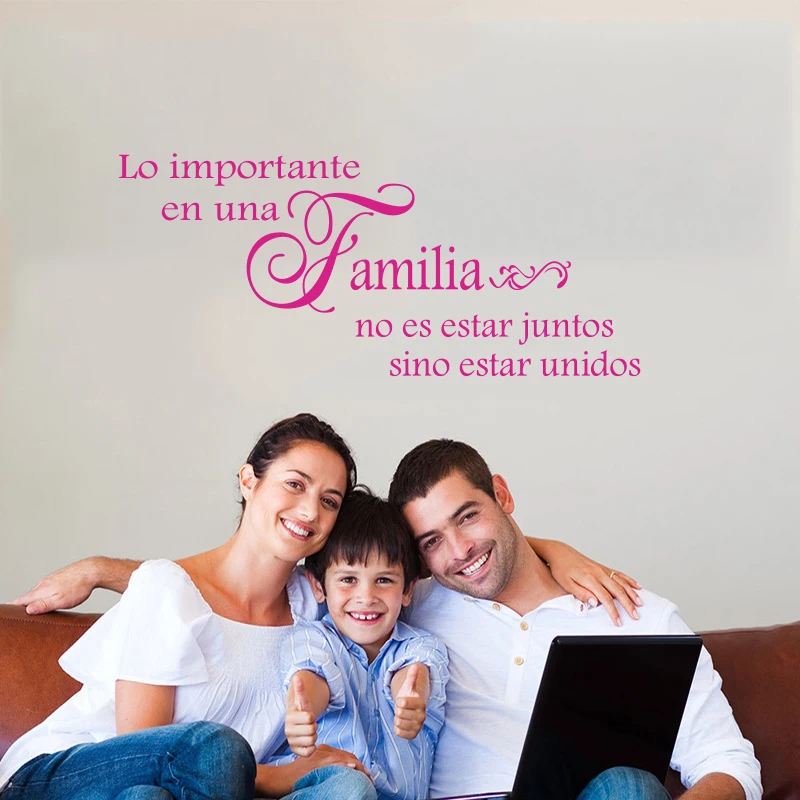 Sticker Spanish Family Together Vinyl Wall Sticker Wall Decal Art Sticker Mural Home Decor House Decor DD0180
Sticker Spanish Family Together Vinyl Wall Sticker Wall Decal Art Sticker Mural Home Decor House Decor DD0180
