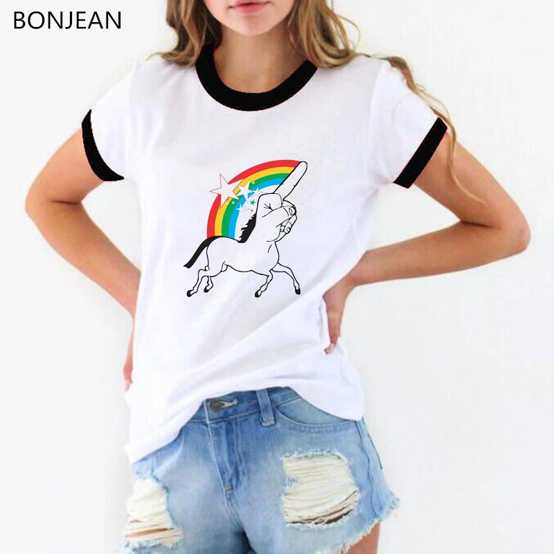 2019 New summer top women white t shirt female funny rainbow dabbing Unicorn t shirts animal print tshirt camiseta mujer
2019 New summer top women white t shirt female funny rainbow dabbing Unicorn t shirts animal print tshirt camiseta mujer