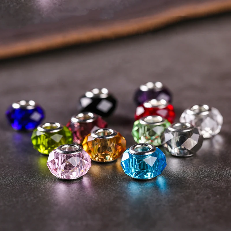 10pcs/lot 14mmx9mm Big Hole Crystal Beads for Jewelry Making Diy Accessories Multicolor Faceted Glass Spacer Beads Wholesale
10pcs/lot 14mmx9mm Big Hole Crystal Beads for Jewelry Making Diy Accessories Multicolor Faceted Glass Spacer Beads Wholesale