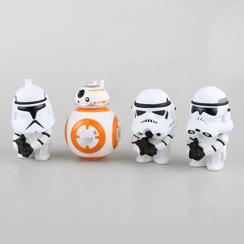 10cm Star Wars The Force Awakens Darth Vader Stormtrooper BB 8 Cartoon Action Figure PVC Model Toy Doll Gift Kids Decoration
10cm Star Wars The Force Awakens Darth Vader Stormtrooper BB 8 Cartoon Action Figure PVC Model Toy Doll Gift Kids Decoration