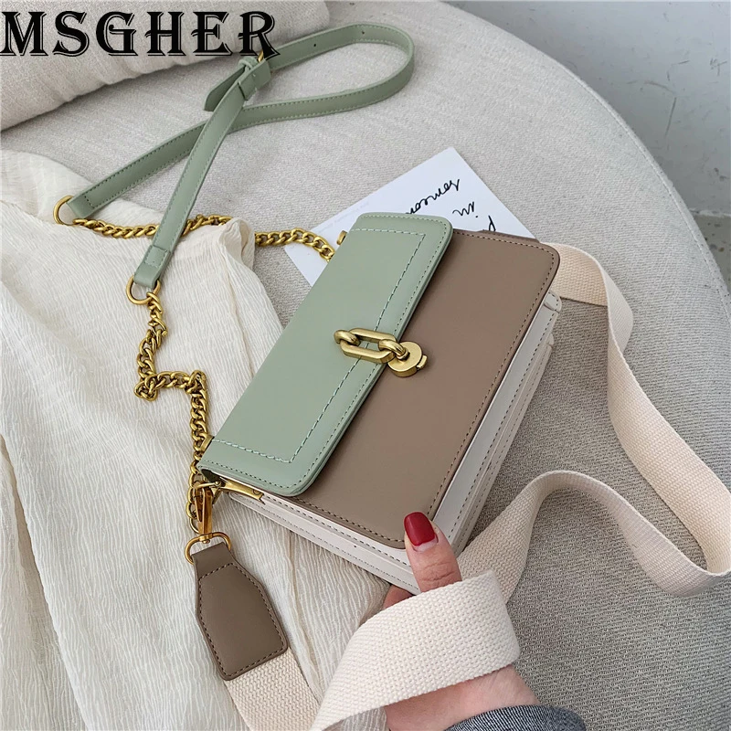 MSGHER Shoulder Bags Women Fashion Wide Belt Small Bags Female Casual Hasp Chain Bags High Designer Crossbody Bags
MSGHER Shoulder Bags Women Fashion Wide Belt Small Bags Female Casual Hasp Chain Bags High Designer Crossbody Bags