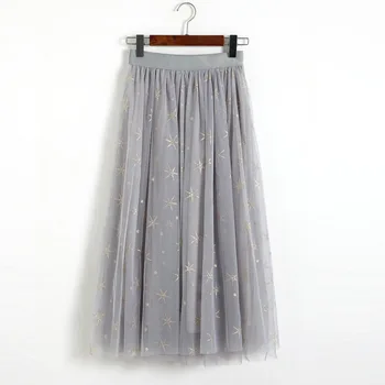 Long Skirt Saia Midi Europe A-line Empire Polyester Cotton And America Real 2019 New Style Women's Star Ruffled Lace Skirt
Long Skirt Saia Midi Europe A-line Empire Polyester Cotton And America Real 2019 New Style Women's Star Ruffled Lace Skirt