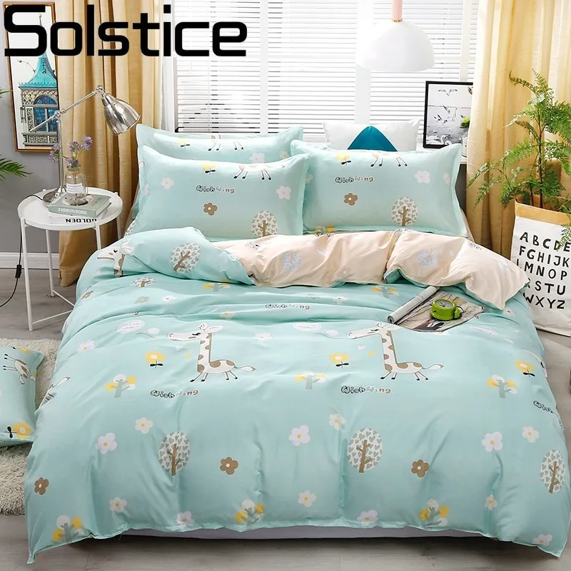 Solstice Cartoon Light Blue Giraffe Children/kid Bedding Sets Duvet Cover Bed Sheet Pillowcase Bed Cover Linens Bedclothes Sets
Solstice Cartoon Light Blue Giraffe Children/kid Bedding Sets Duvet Cover Bed Sheet Pillowcase Bed Cover Linens Bedclothes Sets