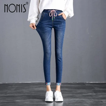 Nonis 2018 New Arrival Women High Waist Sweet Girl Skinny Jeans Female high Stretch Sexy Pencil Denim pants Leggings Plus size
Nonis 2018 New Arrival Women High Waist Sweet Girl Skinny Jeans Female high Stretch Sexy Pencil Denim pants Leggings Plus size