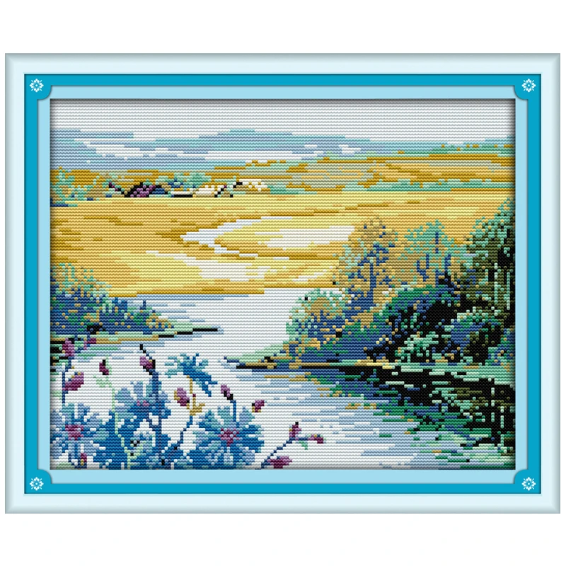 Beautiful Spring Season Counted Cross Stitch 11CT 14CT Cross Stitch Set Wholesale Scenery Cross-stitch Kit Embroidery Needlework
Beautiful Spring Season Counted Cross Stitch 11CT 14CT Cross Stitch Set Wholesale Scenery Cross-stitch Kit Embroidery Needlework